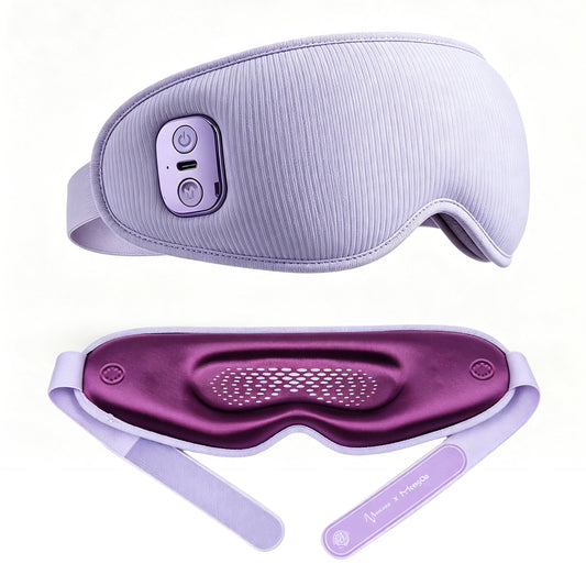 MongDa V3 sleep mask with total blackout comfort for sleep purple